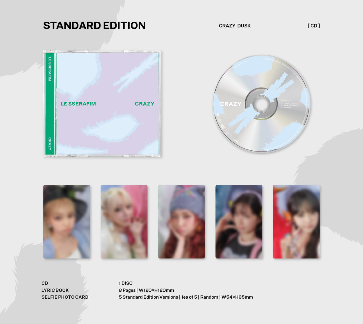 LE SSERAFIM - CRAZY / Japanese Regular Edition (First Press) - K