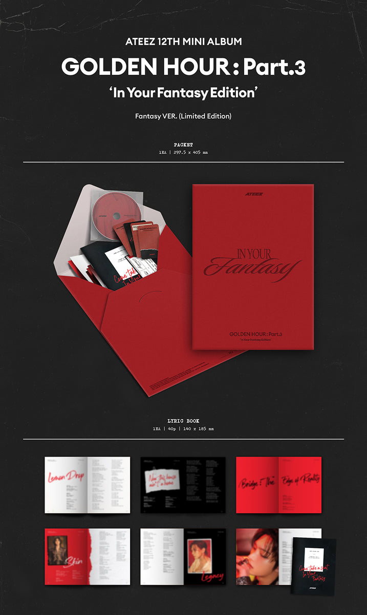 ATEEZ - GOLDEN HOUR : Part.3 - In Your Fantasy / LIMTED EDITION