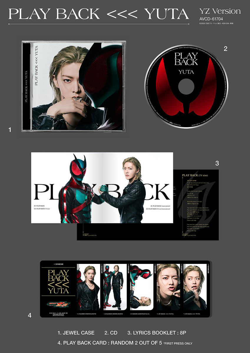 Yuta - PLAY BACK / Japanese Release Type A *FIRST PRESS* - K-Pop Time