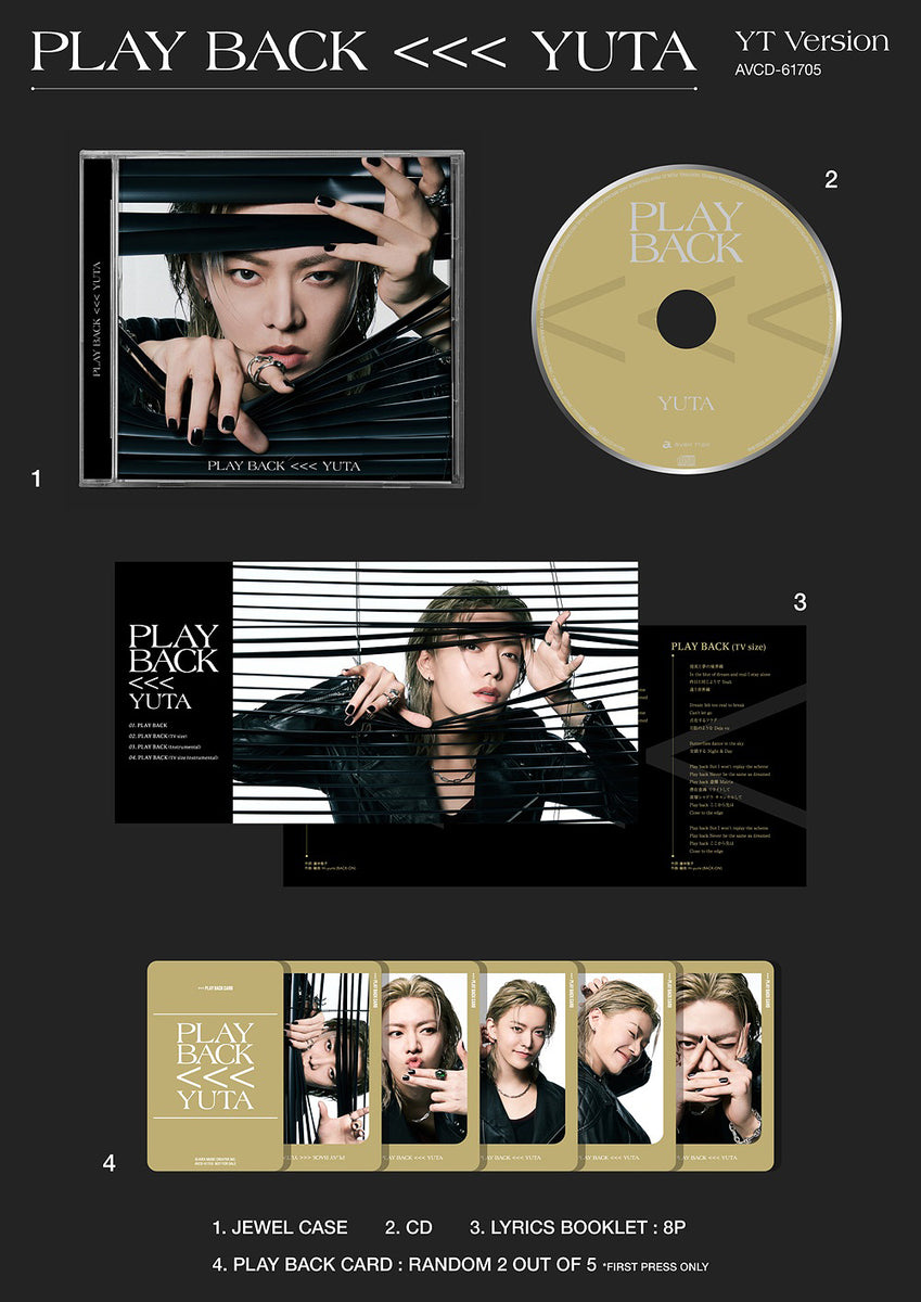 Yuta - PLAY BACK / Japanese Release Type B *FIRST PRESS* - K-Pop Time