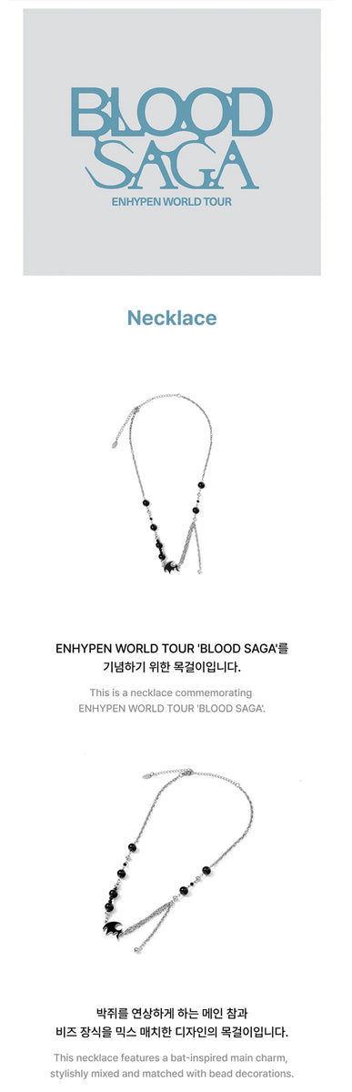 ENHYPEN - BLOOD SAGA TOUR MERCH / Necklace - K-Pop Time