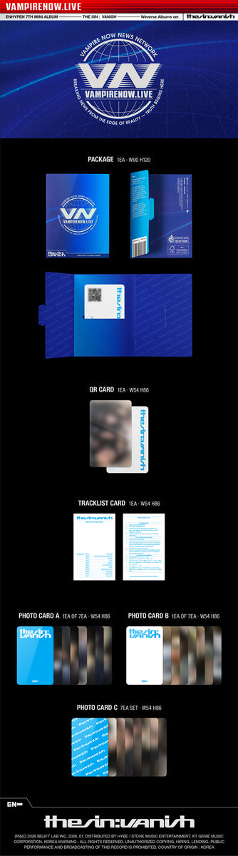 ENHYPEN THE SIN:VANISH weverse ラキドロ コンプ ENHYPEN – THE SIN : VANISH / Weverse Albums ver. - K-Pop Time