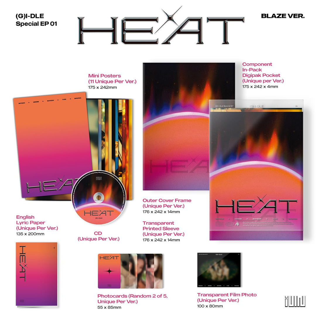 G)I-DLE - HEAT (Special Album) / Blaze Ver. - K-Pop Time