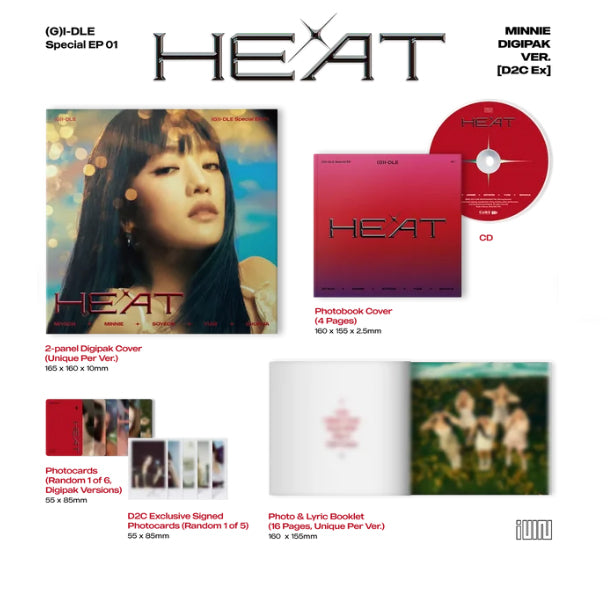 G)I-DLE - HEAT (Special Album) DIGIPAK - Member Ver. - K-Pop Time