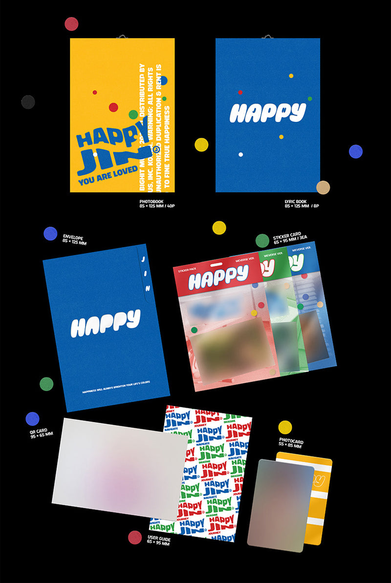 JIN (BTS) - Happy / Weverse Albums ver. - K-Pop Time