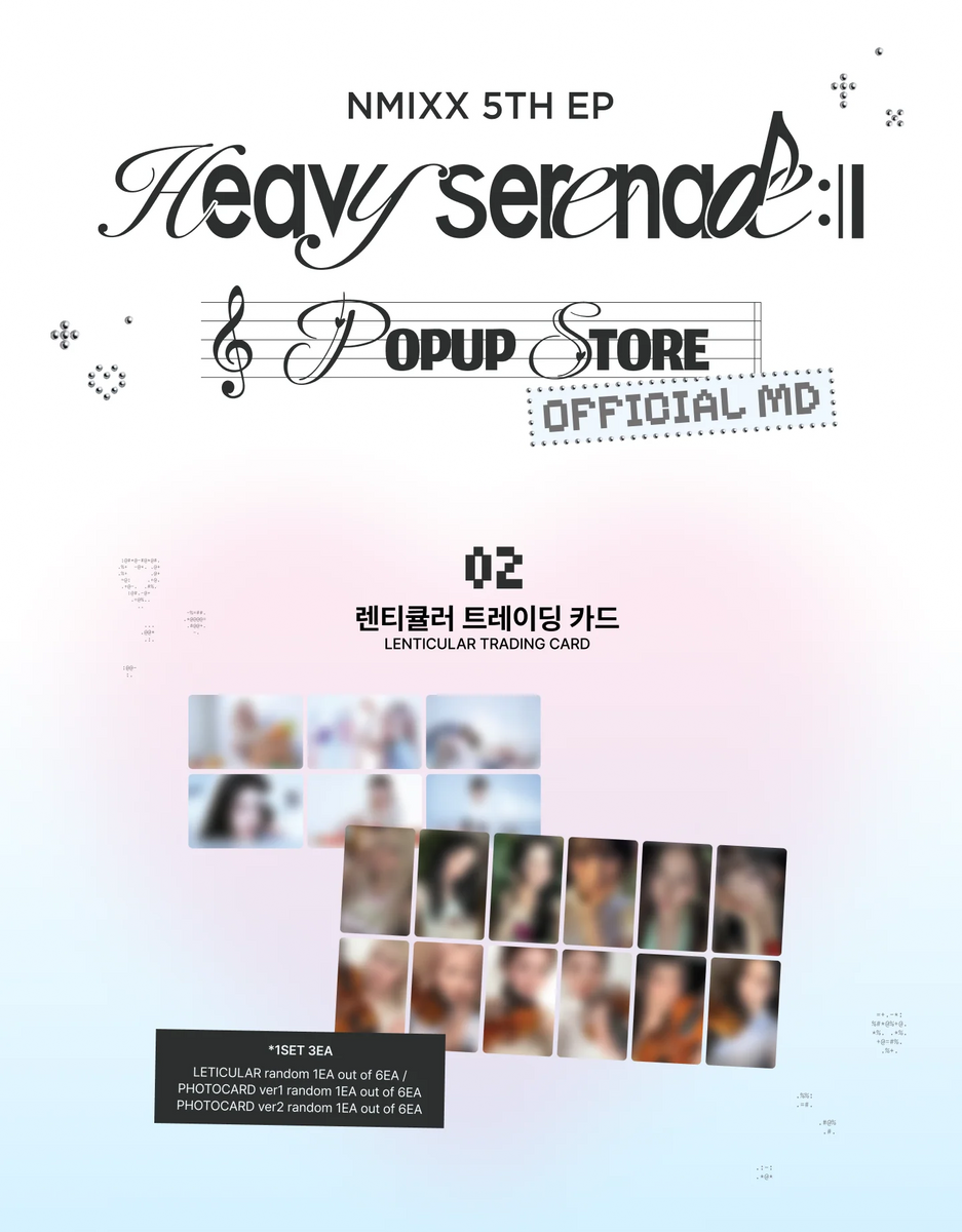 NMIXX - Heavy Serenade Pop Up MD / LENTICULAR TRADING CARD PACK