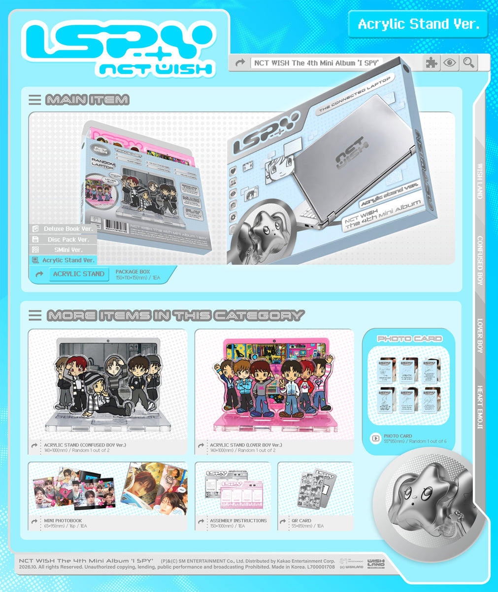 NCT WISH - I SPY / Acrylic Stand Ver. - K-Pop Time