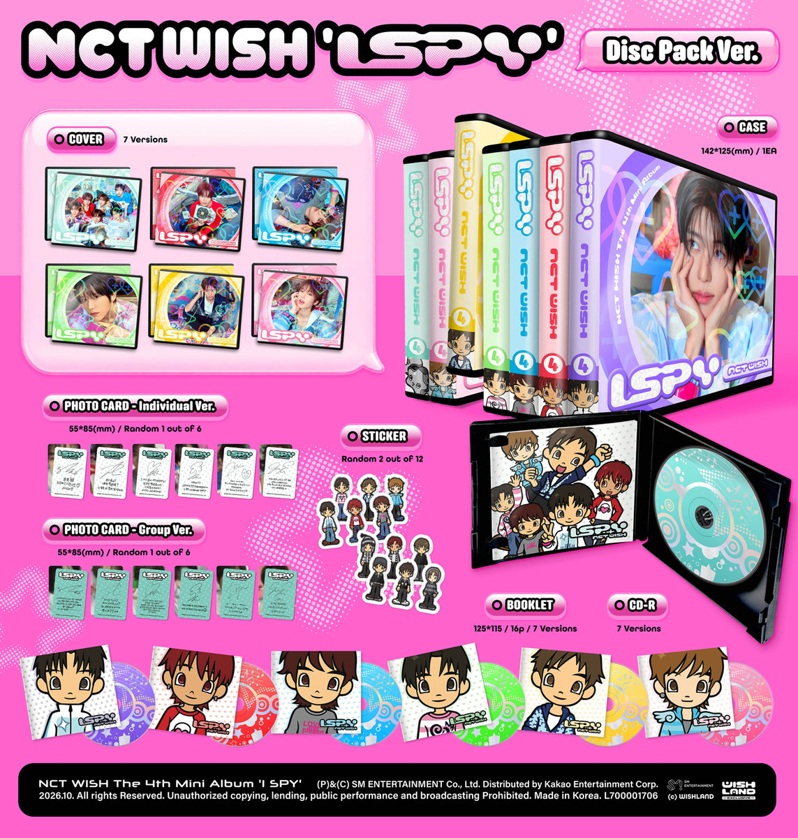 NCT WISH - I SPY / Disc Pack Ver. - K-Pop Time