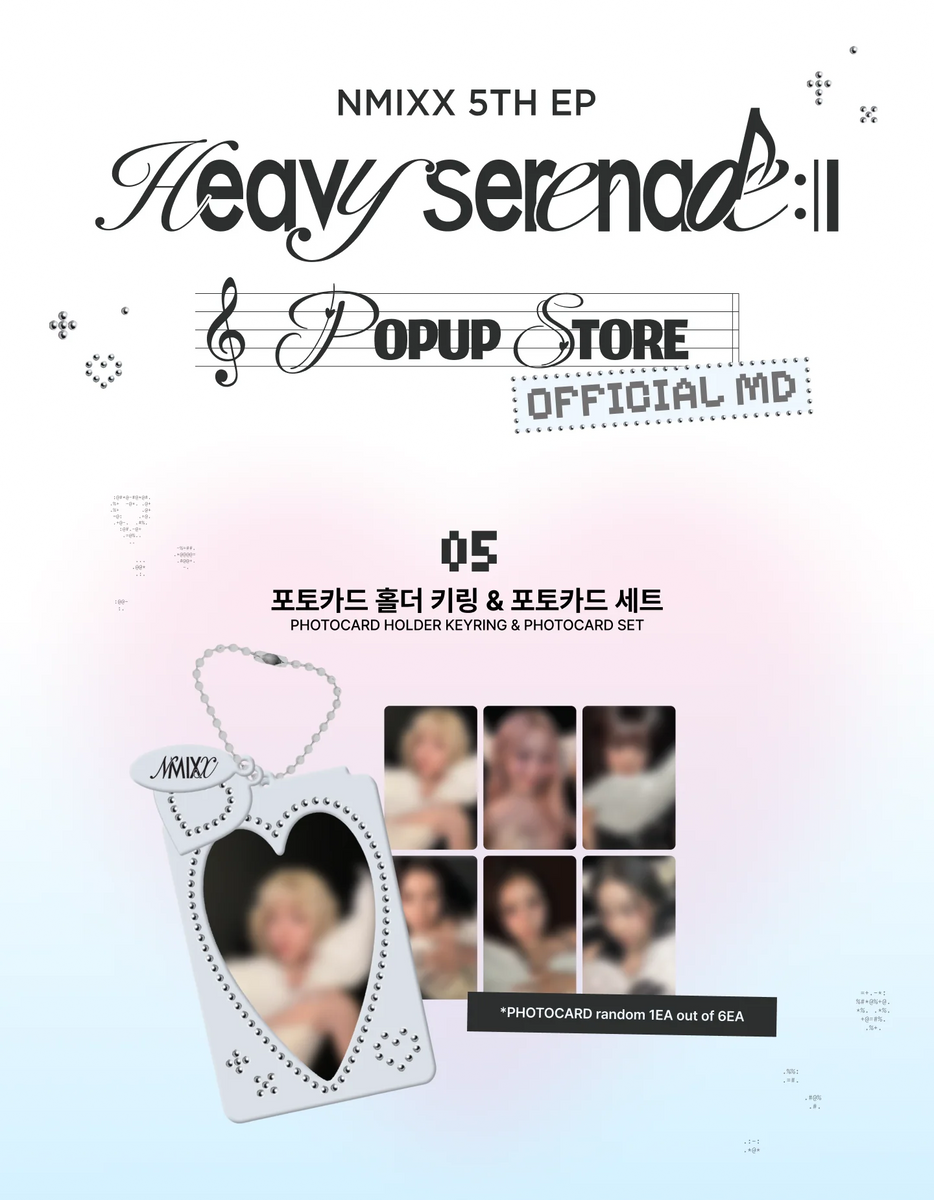 NMIXX - Heavy Serenade Pop Up MD / PHOTOCARD HOLDER KEYRING