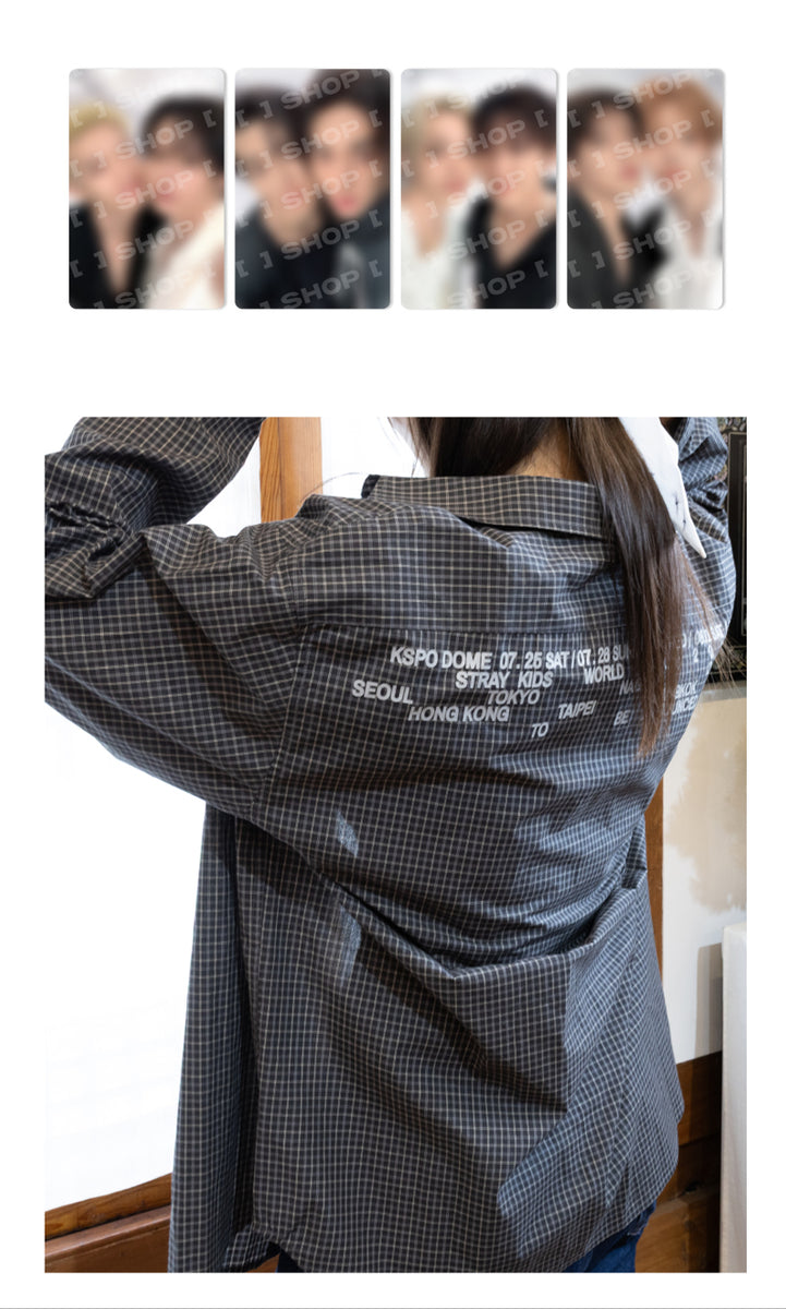 Stray Kids - RUN IT SEOUL MD / CHECK SHIRT + UNIT PHOTOCARD SET