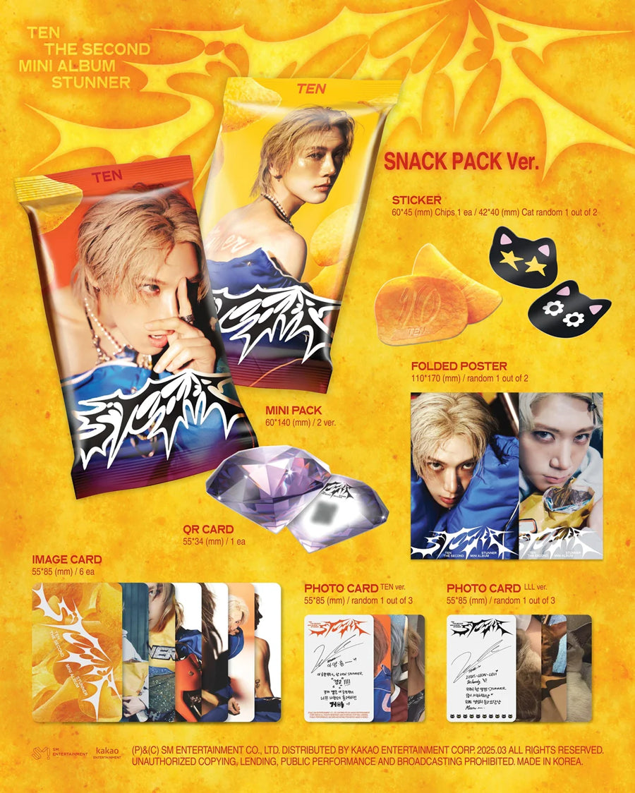 TEN (WAYV/NCT) - STUNNER / Snack Pack Ver (QR) - K-Pop Time