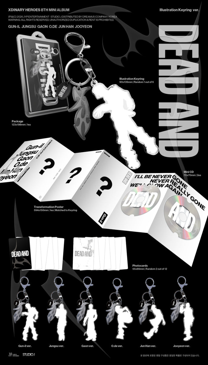 Xdinary Heroes - DEAD AND / Keyring Ver. *LIMITED* - K-Pop Time