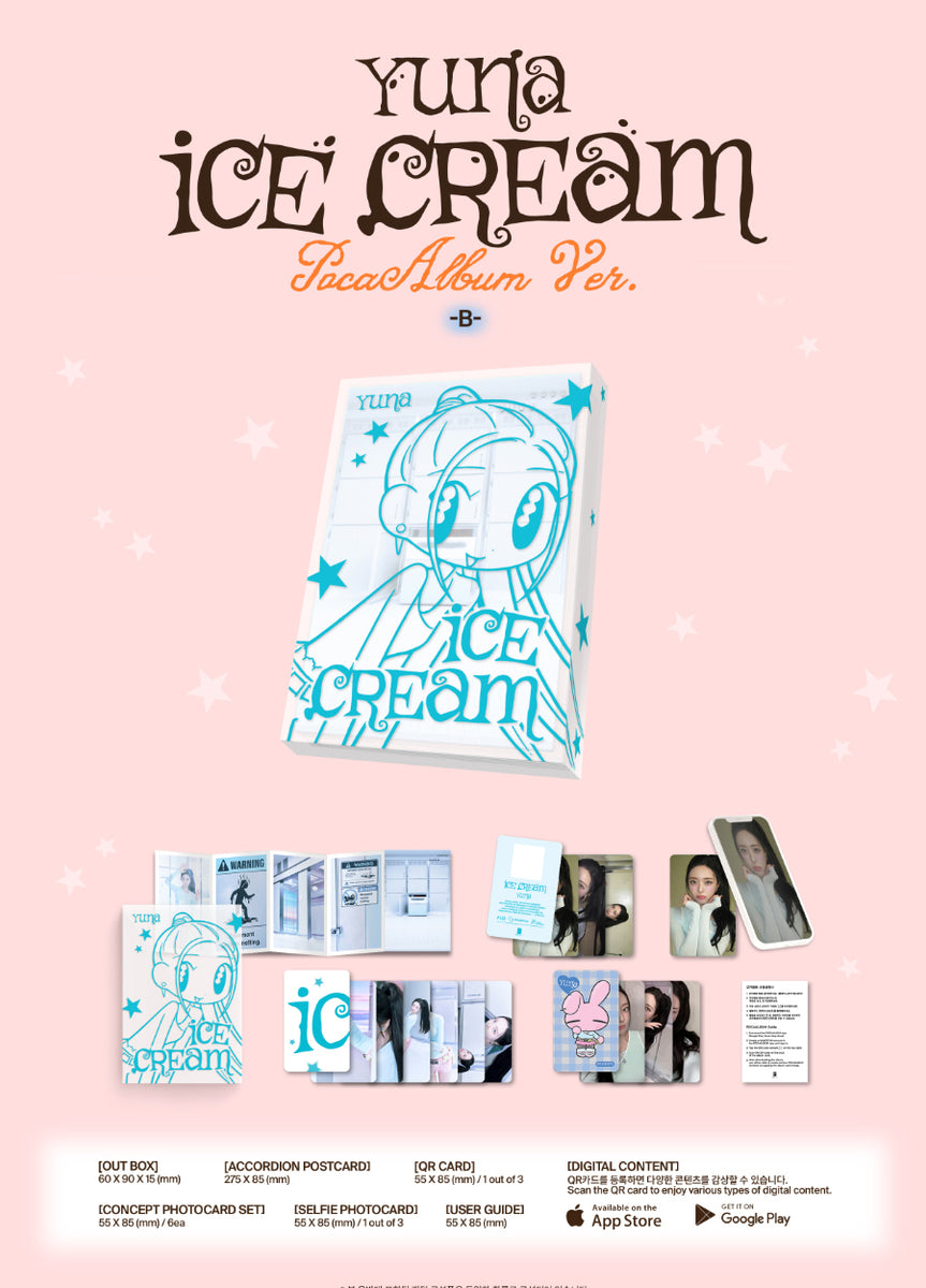 YUNA (Itzy) - Ice Cream / POCAALBUM (Random) - K-Pop Time