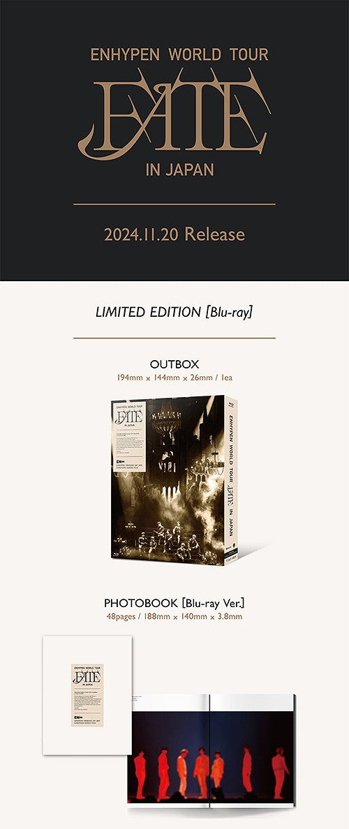 ENHYPEN - WORLD TOUR 'FATE' IN JAPAN / Japanese Limited Edition