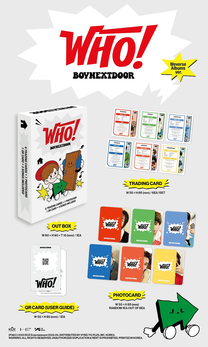 BOYNEXTDOOR - WHO! [Weverse Albums Ver.] - K-Pop Time