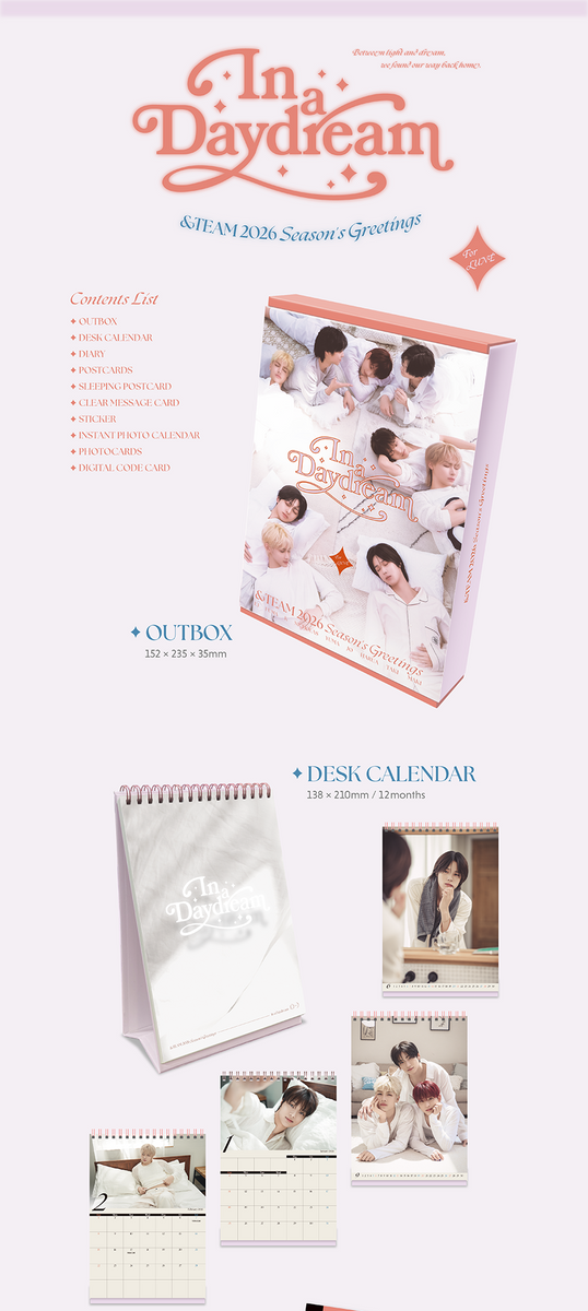 &TEAM 2026 シーグリ SEASON'S GREETINGS &TEAM - 2026 SEASON'S GREETINGS (IN A DAYDREAM)