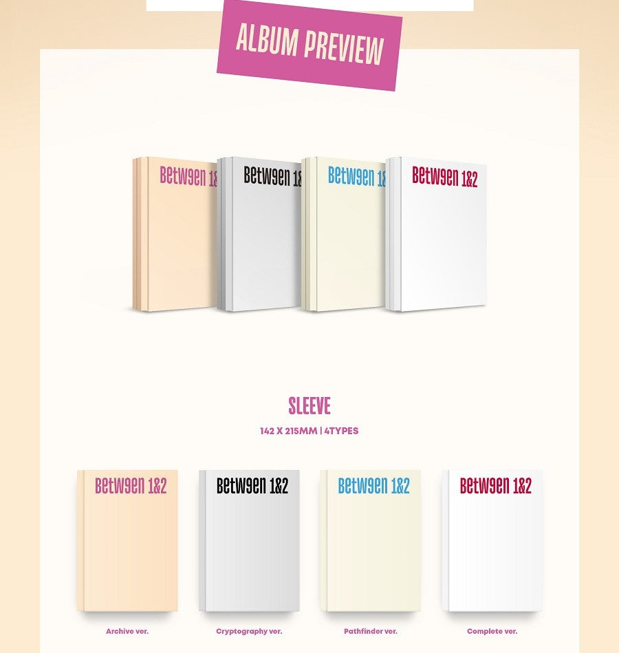 TWICE - BETWEEN 1&2 11th Mini Album+Pre-Order Benefit+Folded Poster  (Complete ver.) JYPK1452 0