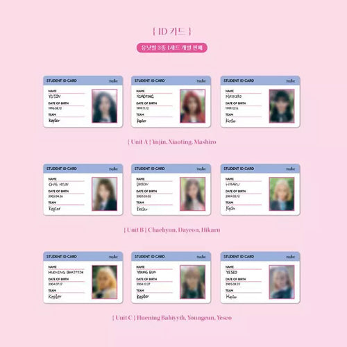 Kep1er - 2022 Dazzling Girls in London PVC MINI POUCH & ID CARD SET