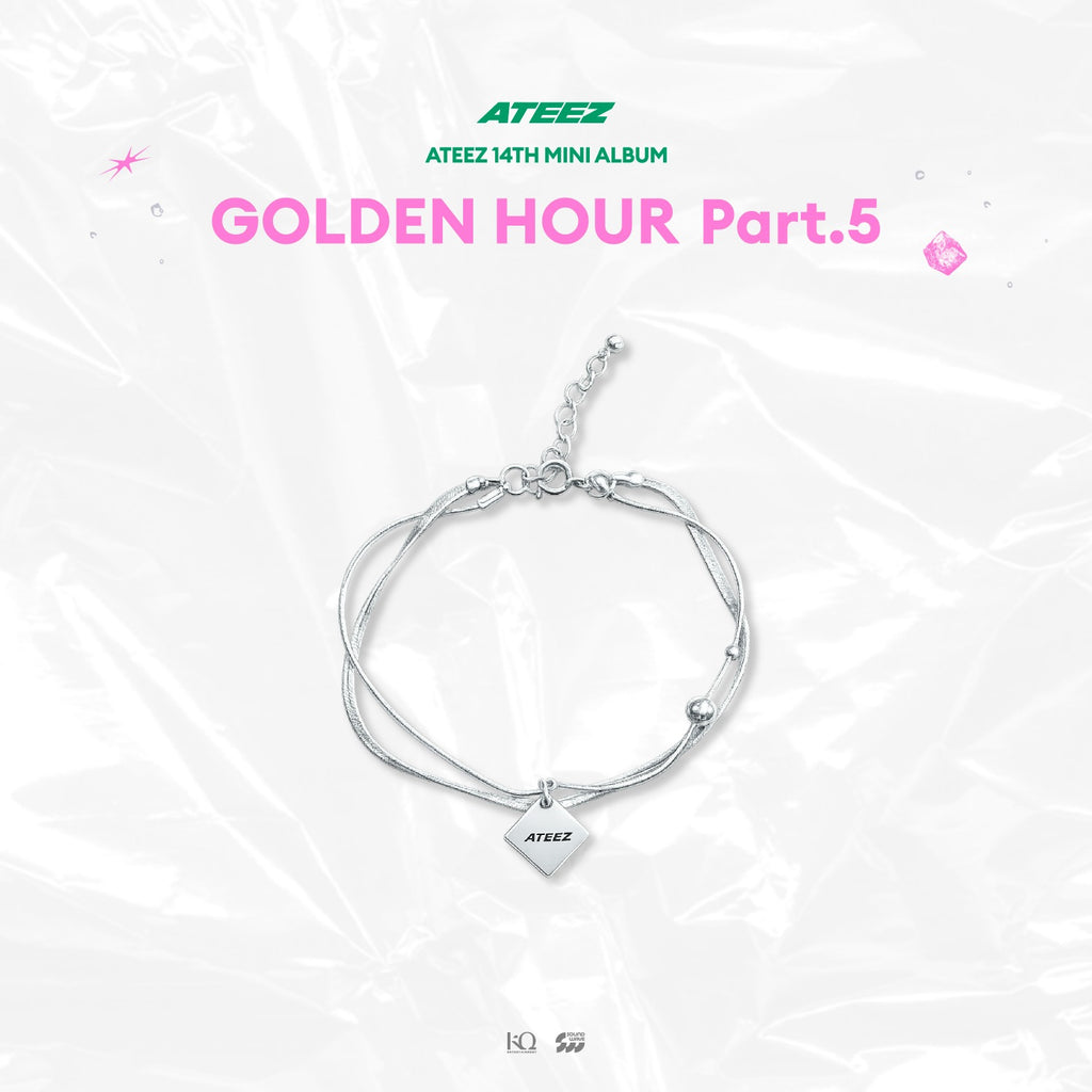 ATEEZ –  GOLDEN HOUR : PART.5 POP UP OFFICIAL MD / 925 SILVER BRACELET