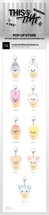 Stray Kids -THIS & THAT POP-UP STORE OFFICIAL MD / PLUSH KEYRING ICECREAM Ver.