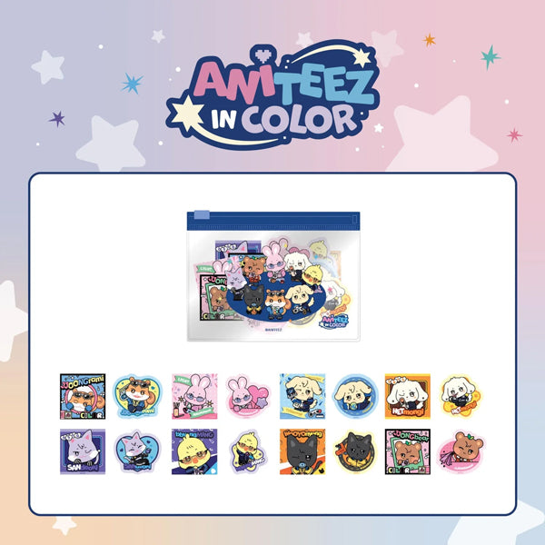 ATEEZ - ANITEEZ IN COLOR / FLAKE STICKER SET