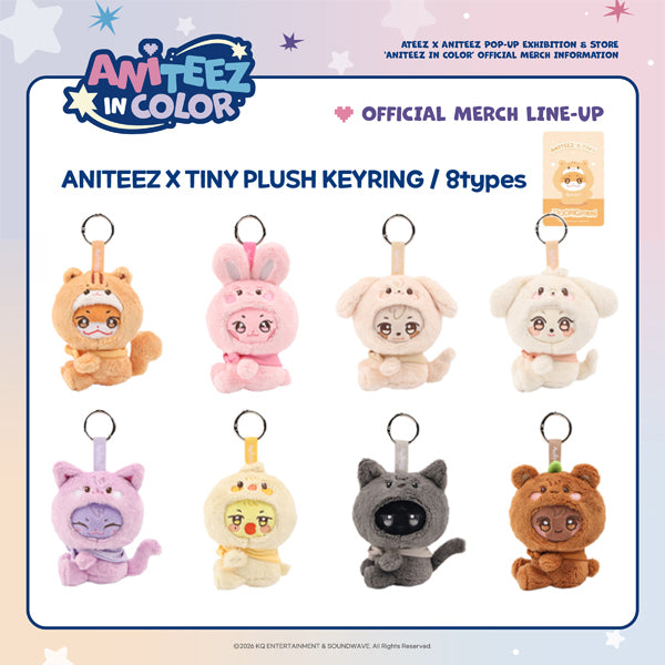 ATEEZ - ANITEEZ IN COLOR / ANITEEZ X TINY PLUSH KEYRING *PREORDER