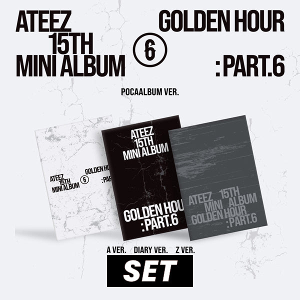 ATEEZ - GOLDEN HOUR Part.6  / POCAALBUM *SET OF 3*