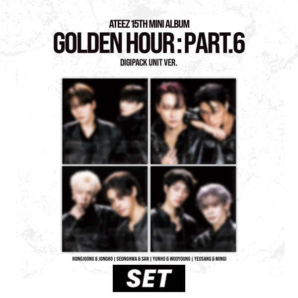 ATEEZ - GOLDEN HOUR Part.6 / Digipack Unit Ver. *SET OF 4*