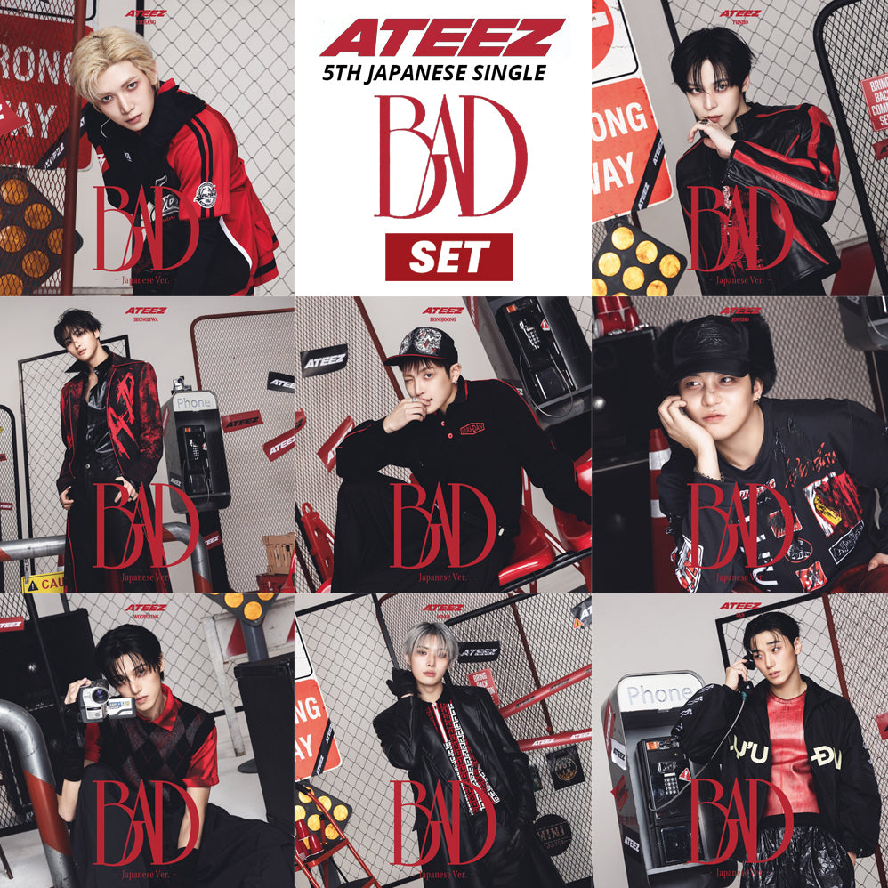 ATEEZ - BAD (Japanese Limited Edition Member Versions) *SET OF 8* + BONUS -Later Delivery!