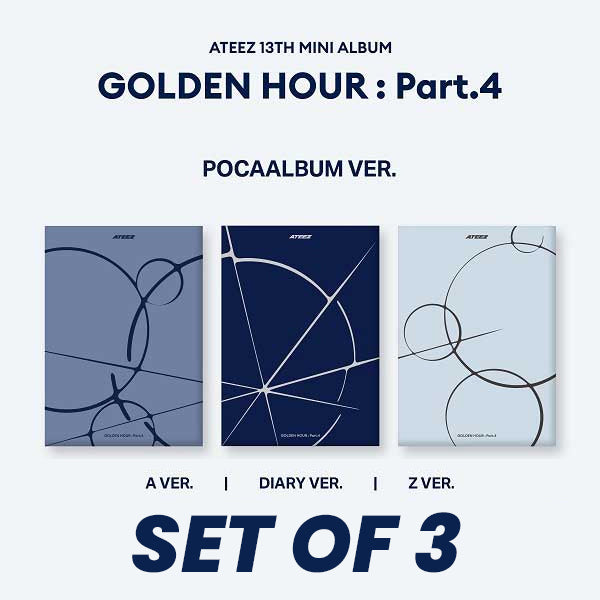 ATEEZ - GOLDEN HOUR Part.4 / POCA ALBUM *SET OF 3*