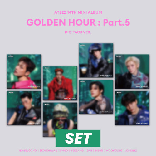 ATEEZ - GOLDEN HOUR Part.5  / Digipack Ver. *SET OF 8*
