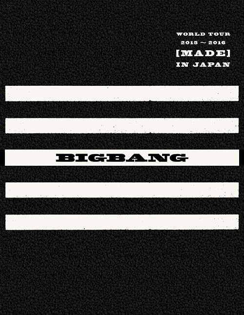 BIGBANG - World Tour 2015-2016 MADE IN JAPAN  (Japanese 3DVD+2CD+Photobook Limited Edition)