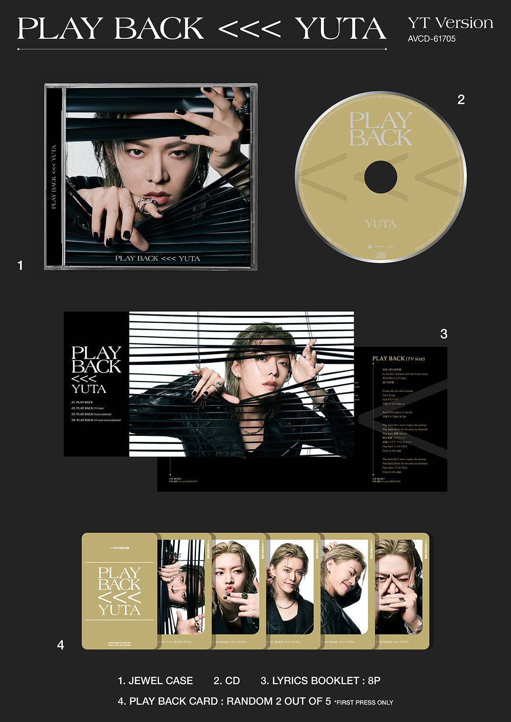 Yuta - PLAY BACK / Japanese Release Type B *FIRST PRESS* - K-Pop Time