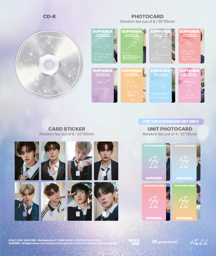 ALPHA DRIVE ONE - EUPHORIA / JEWEL CASE ver *DEBUT* - K-Pop Time