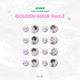 ATEEZ –  GOLDEN HOUR : PART.5 POP UP OFFICIAL MD /  CAN BADGE SET