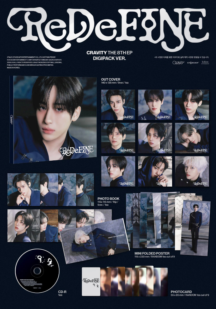 CRAVITY - ReDeFINE / Digipack Ver. (Random) - K-Pop Time