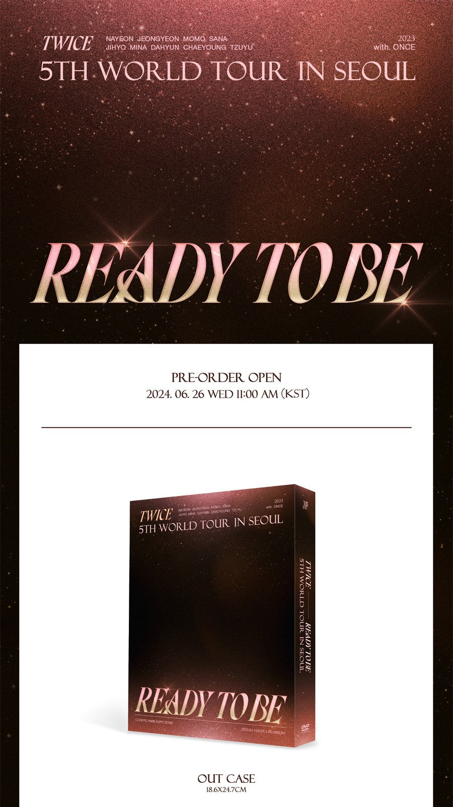 TWICE - 5TH WORLD TOUR IN SEOUL / READY TO BE 3DVD SET - K-Pop Time