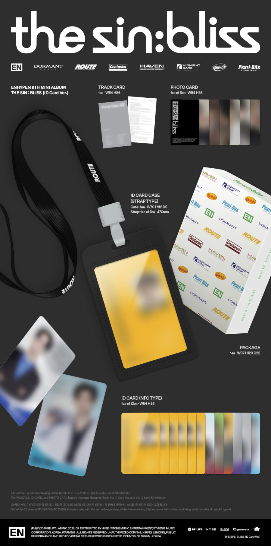 ENHYPEN – THE SIN : BLISS / ID Card Ver. - K-Pop Time
