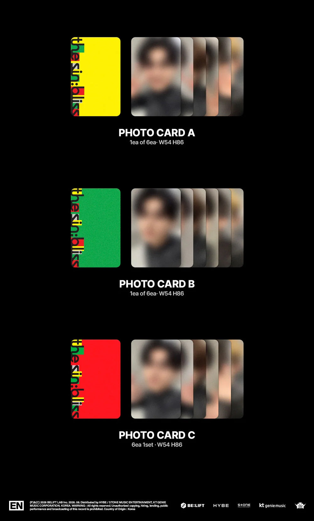 ENHYPEN – THE SIN : BLISS / Weverse Albums Ver. - K-Pop Time