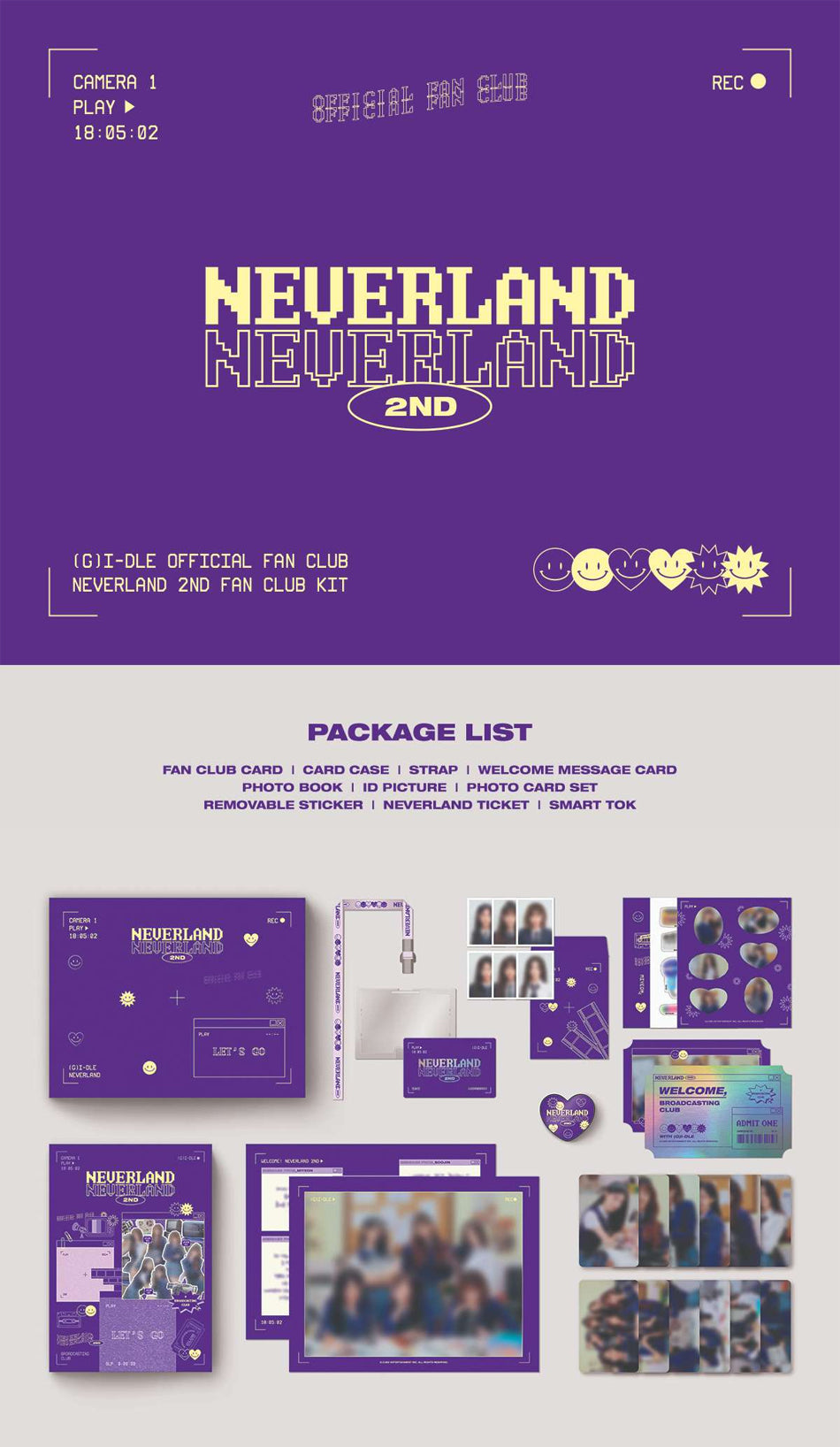 アイドル GIDLE NEVERLAND 2ND OFFICIAL FAN CLUB G)I-DLE - Neverland (2nd Official Fan Club Box) - K-Pop Time
