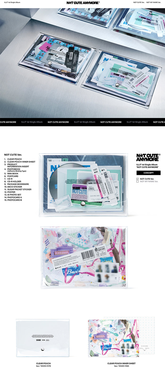 ILLIT NOT CUTE ANYMORE 当選 直筆 サイン チェキ イロハ NOT CUTE