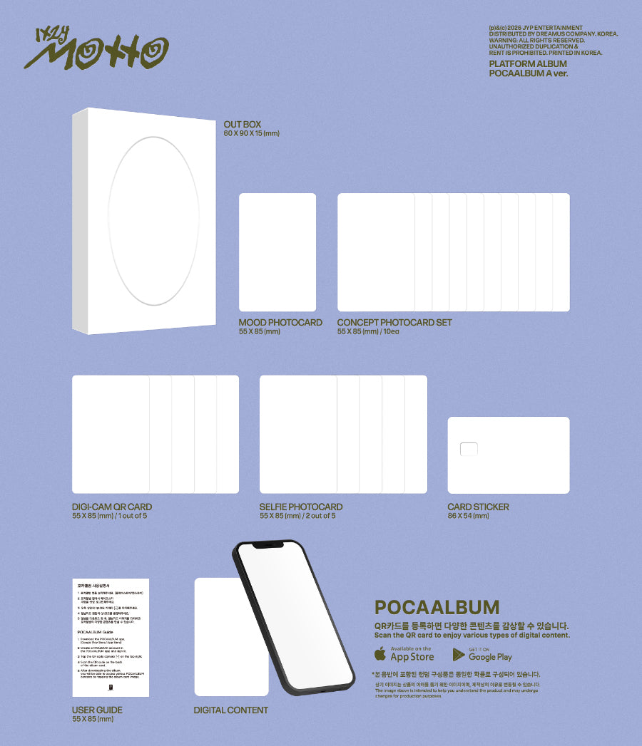 ITZY - Motto / POCAALBUM Ver. + BONUS