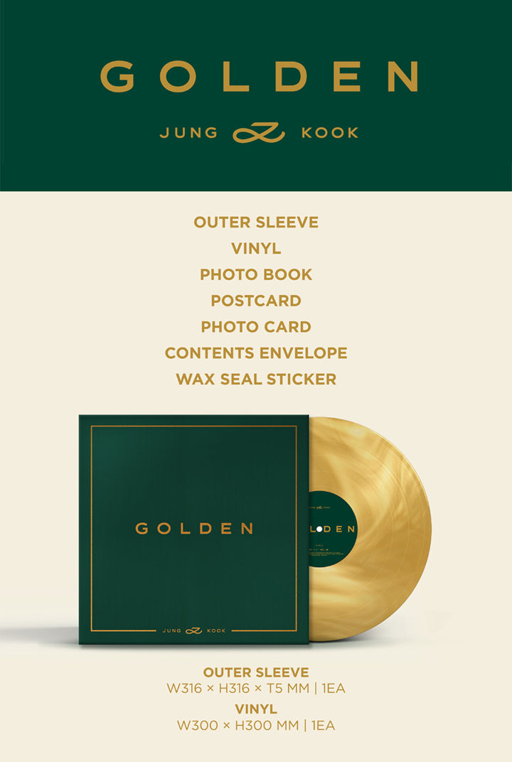 JUNG KOOK - GOLDEN (LP/VINYL) - K-Pop Time