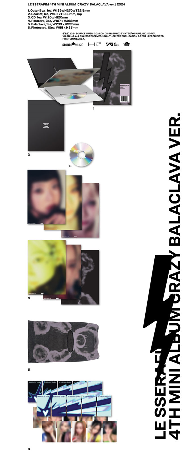 LE SSERAFIM - CRAZY / Balaclava Ver. - K-Pop Time