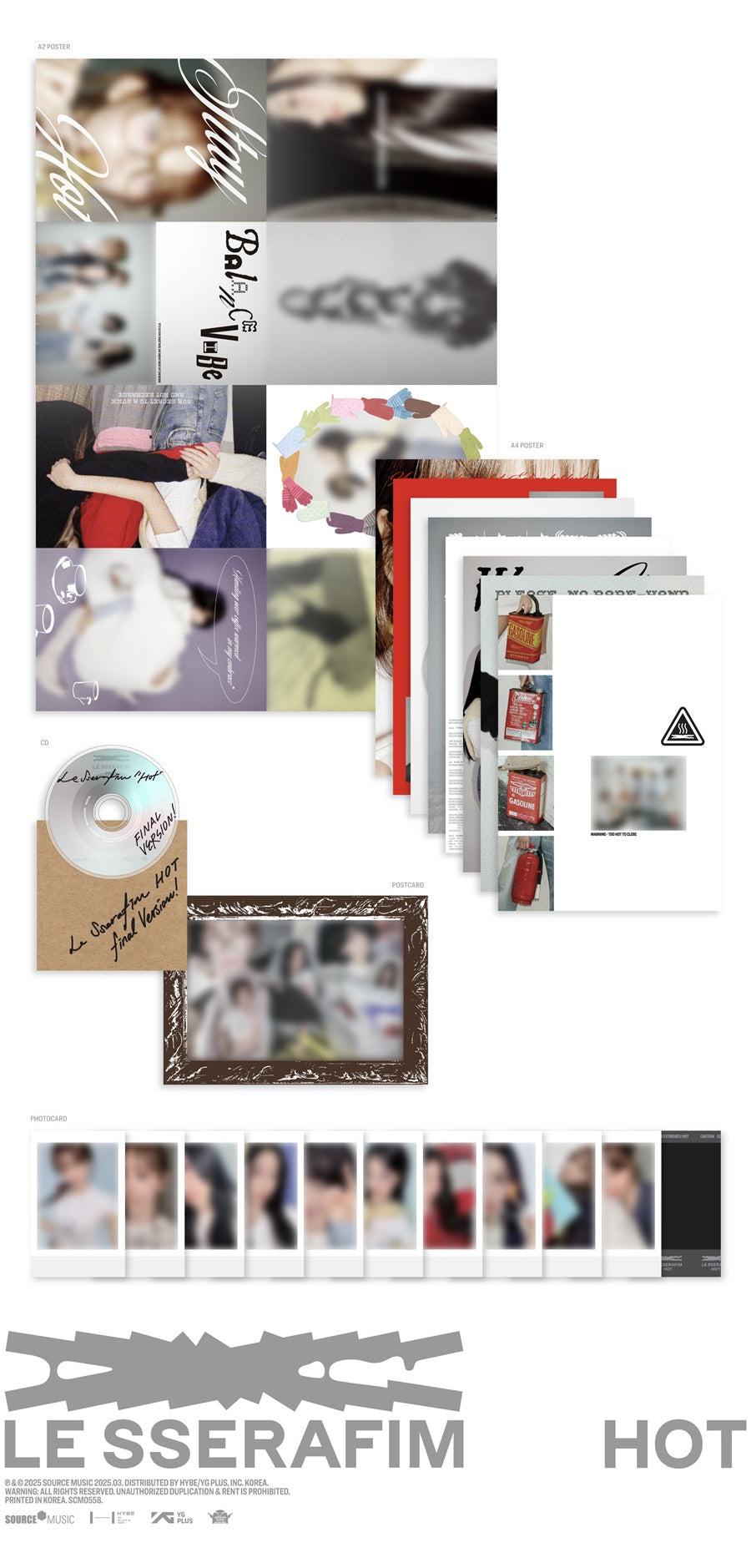 LE SSERAFIM - HOT / TIN CASE Ver. - K-Pop Time