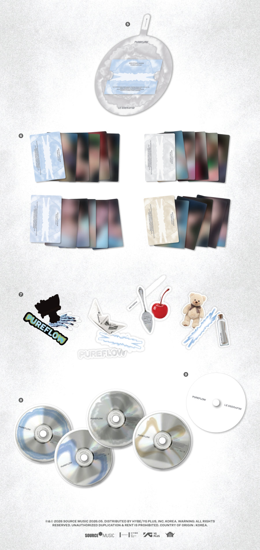 LE SSERAFIM - PUREFLOW pt.1 *FLASH PRICE/STRICTLY RANDOM* ONLINE