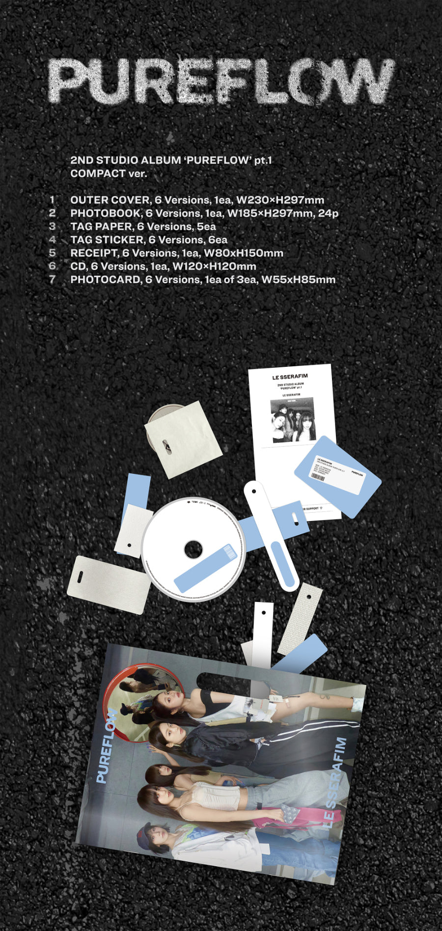LE SSERAFIM - PUREFLOW pt.1 / COMPACT ver. - K-Pop Time
