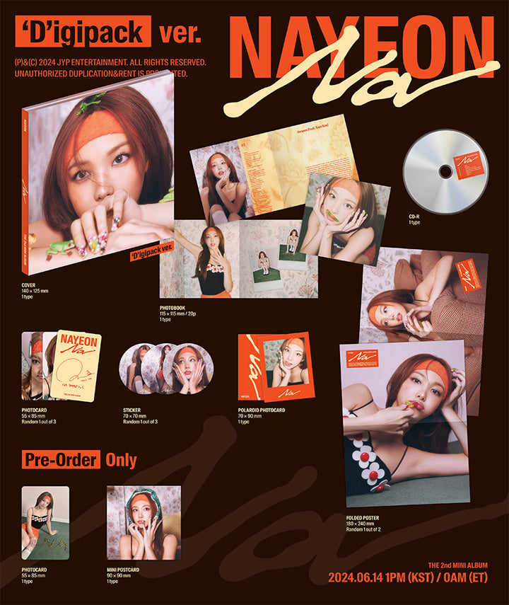 NAYEON - NA / Digipack ver. - K-Pop Time