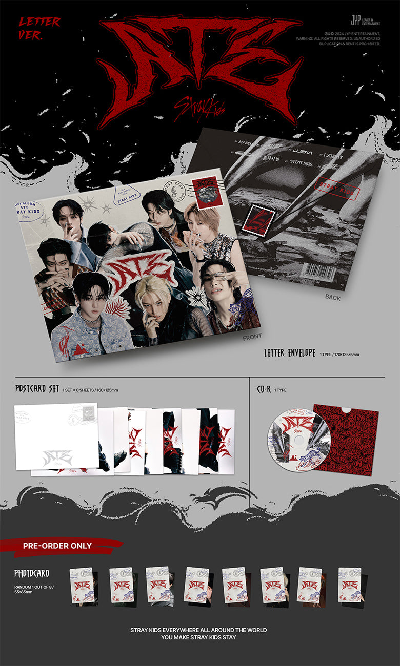 新品未開封　Stray kids ATE letter ver. 10枚 STRAY KIDS - ATE / LETTER VER. - K-Pop Time