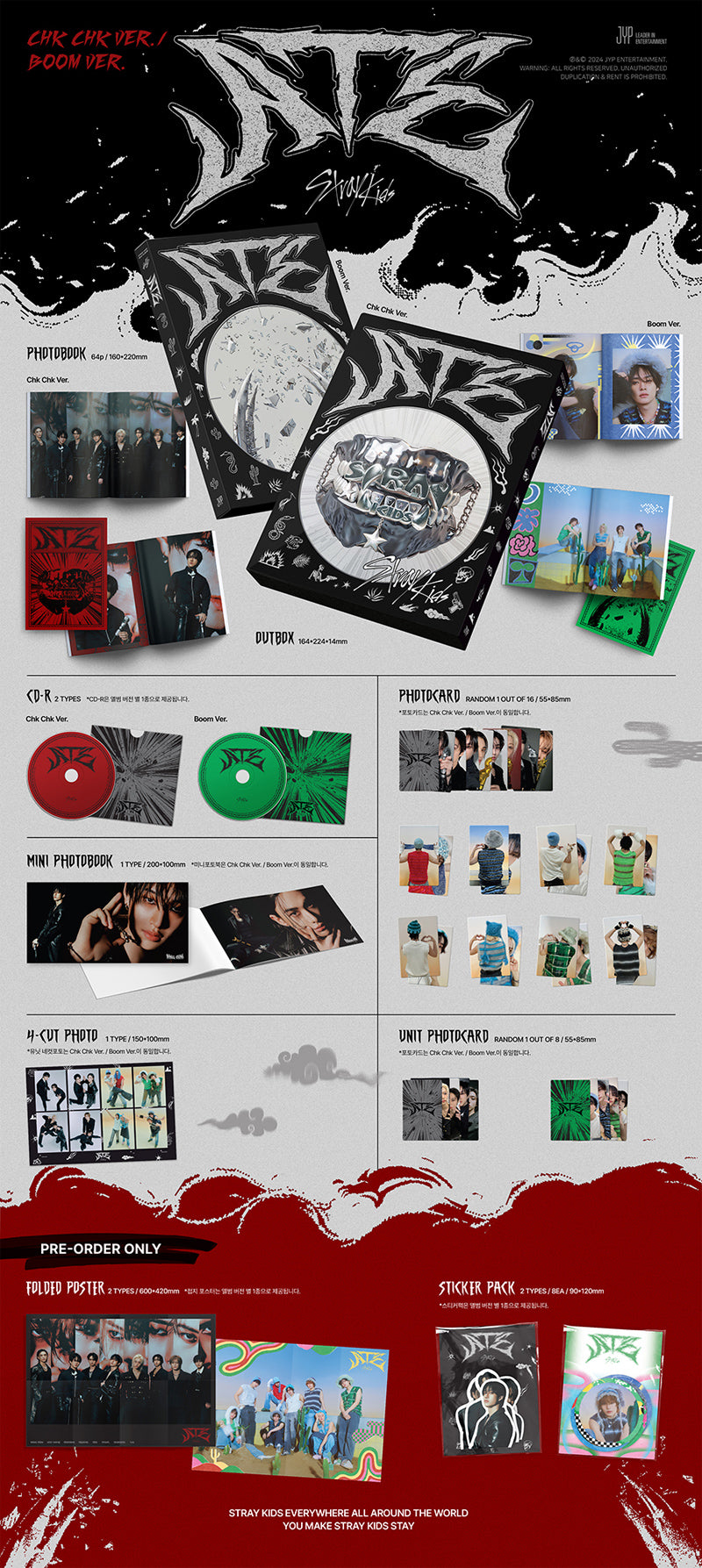 STRAY KIDS - ATE : CHK CHK VER. / BOOM VER. - K-Pop Time